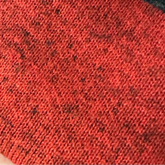 “Damask” Brand Heather Charcoal Grey Red Ultra Soft Women’s Large Zip Cardigan - Picture 8 of 8